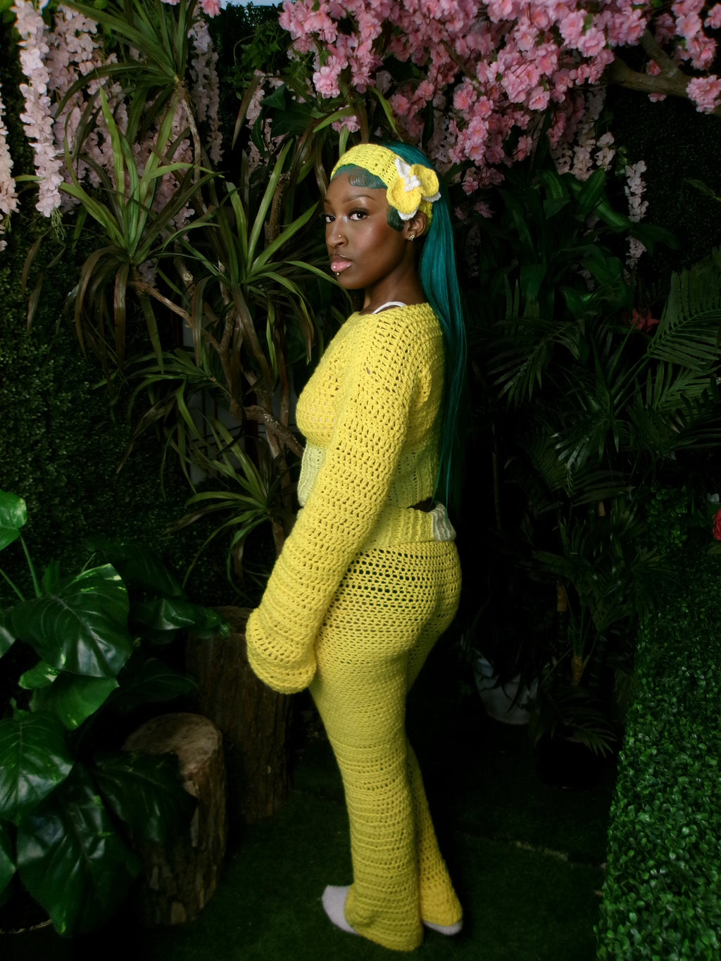 Orchid Foldover Lounge PANTS